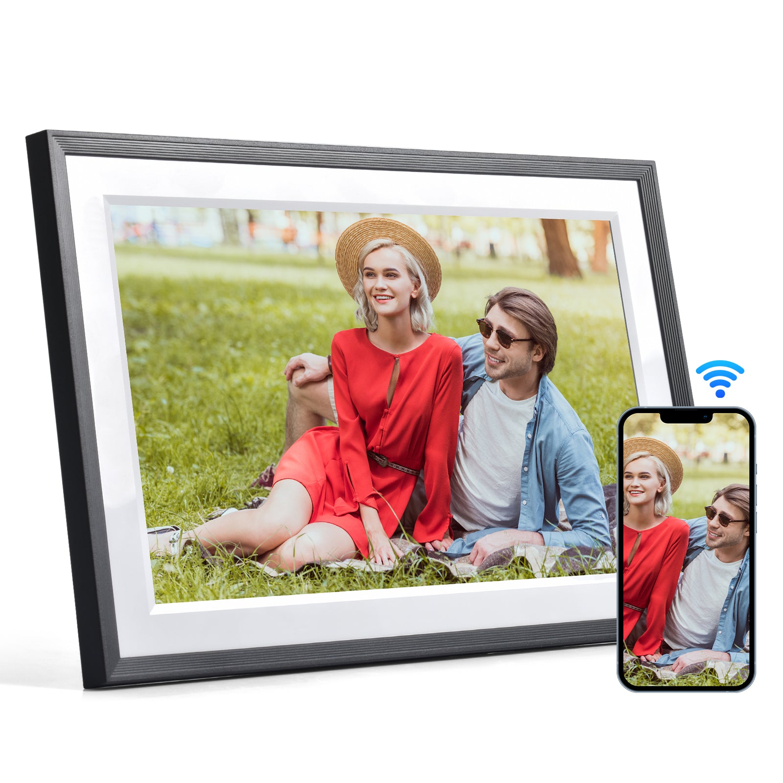 KODAK Classic 15.6 inch WiFi Enabled Digital Photo Frame with IPS Touchscreen and 32GB Built-in Memory Compatible with iOS & Android Smartphones Model RCF-1561P (Black)