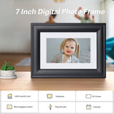 KODAK 7-inch High Resolution Digital LED Screen Photo Frame RDPF-700B, Elegant Wooden Frame, Easy Plug and Play (non-WiFi)