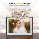 KODAK 10.1-inch Classic Digital Photo Frame RCF-1018, Wi-Fi Enabled, 32GB Touch-Screen Display with Automatic Rotation, Music, Video, Weather and Calendar