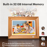 KODAK Digital Photo Frame RWF-127, Full HD 10.1 inch Touchscreen, WiFi Enabled, 32GB Internal Memory with Photo, Video, Audio, Calendar & Weather Display Features (Burlywood))