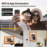KODAK Digital Photo Frame RWF-127, Full HD 10.1 inch Touchscreen, WiFi Enabled, 32GB Internal Memory, Natural Wood with Photo, Video, Audio, Calendar & Weather Display Features (Burlywood)