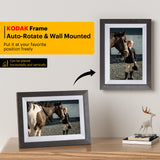 Kodak Classic Wooden Digital Photo Frame RCF-1012W, 10.1 inch Touchscreen, WiFi Enabled, 16GB Internal Memory extendable with Memory Card (Black)