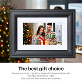 KODAK 7-inch High Resolution Digital LED Screen Photo Frame RDPF-700B, Elegant Wooden Frame, Easy Plug and Play (non-WiFi)