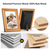 KODAK Digital Photo Frame RWF-127, Full HD 10.1 inch Touchscreen, WiFi Enabled, 32GB Internal Memory, Natural Wood with Photo, Video, Audio, Calendar & Weather Display Features (Burlywood)