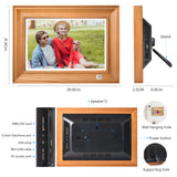 KODAK Digital Photo Frame RWF-127, Full HD 10.1 inch Touchscreen, WiFi Enabled, 32GB Internal Memory, Natural Wood with Photo, Video, Audio, Calendar & Weather Display Features (Burlywood)