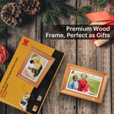 KODAK Digital Photo Frame RWF-127, Full HD 10.1 inch Touchscreen, WiFi Enabled, 32GB Internal Memory, Natural Wood with Photo, Video, Audio, Calendar & Weather Display Features (Burlywood)
