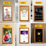KODAK 17.3-inch Wi-Fi Enabled Digital Photo Frame WF173V, 32GB Internal Memory Wooden Frame with Photo, Video, Clock, Calendar, Weather and SD Card, USB and 3.5 Earphone Ports (Remote Control Incl.)