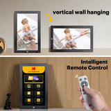 KODAK 17.3-inch Wi-Fi Enabled Digital Photo Frame WF173V, 32GB Internal Memory Wooden Frame with Photo, Video, Clock, Calendar, Weather and SD Card, USB and 3.5 Earphone Ports (Remote Control Incl.)