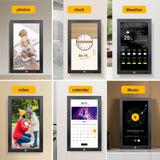 KODAK 17.3-inch Wi-Fi Enabled Digital Photo Frame WF173V, 32GB Internal Memory Wooden Frame with Photo, Video, Clock, Calendar, Weather and SD Card, USB and 3.5 Earphone Ports (Remote Control Incl.)