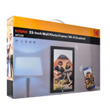 KODAK 23.8-inch Wi-Fi Enabled Digital Photo Frame WF238V, 32GB Internal Memory Wooden Frame with Photo, Video, Clock, Calendar, Weather and SD Card, USB and 3.5 Earphone Ports (Remote Control Incl.)
