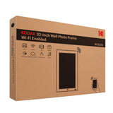 KODAK 32-inch Wi-Fi Enabled Large Wall Screen Digital Photo Frame, WF320V with 32GB Internal Memory, Wooden Frame with Photo, Video, Clock, Calendar, Weather Features and SD Card, USB and 3.5 Earphone Ports (Remote Control Incl.)