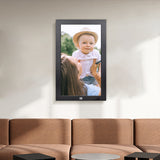 KODAK 23.8-inch Wi-Fi Enabled Digital Photo Frame WF238V, 32GB Internal Memory Wooden Frame with Photo, Video, Clock, Calendar, Weather and SD Card, USB and 3.5 Earphone Ports (Remote Control Incl.)