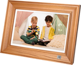 KODAK Digital Photo Frame RWF-127, Full HD 10.1 inch Touchscreen, WiFi Enabled, 32GB Internal Memory, Natural Wood with Photo, Video, Audio, Calendar & Weather Display Features (Burlywood)