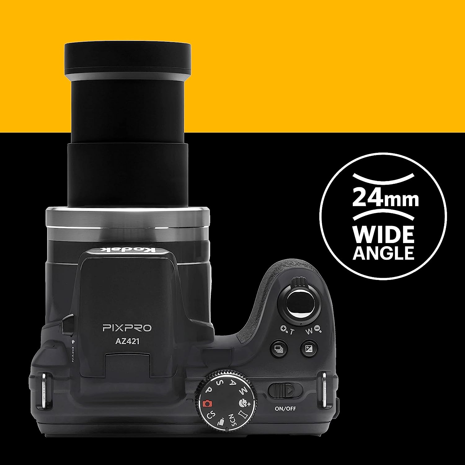 Kodak PIXPRO Astro Zoom AZ421-BK 16MP Digital Camera with 42X Optical Zoom and 3" LCD Screen (Black)