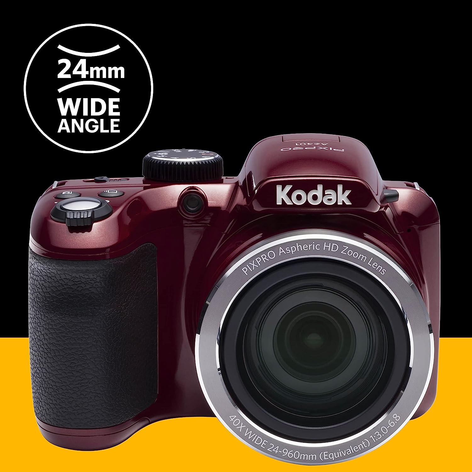KODAK PIXPRO AZ401 Reflex Astro Zoom Bridge Camera 16MP, 3-inch LCD and 40X optical Zoom with Optical Image Stabilizer