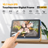 Kodak 10-inch Portable WiFi Digital Photo Frame RWF-108, 32GB Internal Storage, Touchscreen Adjustable Display, with Rechargeable Battery