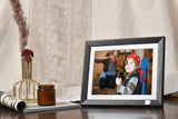 Kodak Rustic Wood WiFi-Enabled Digital Photo Frame HDPF-978, Advanced 9.7” Touchscreen with 2K Resolution, 32GB Internal Memory and Adjustable Stand