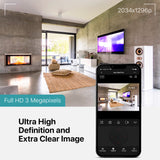ttec Wizi Pro, Full HD 360 Degree Plug & Play Wi-Fi Smart Security Camera for Wall, Desktop and Ceiling