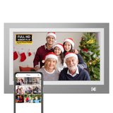 KODAK 11.6-inch Full HD Digital Photo Frame, Wi-Fi Enabled With 32GB Internal Memory, Auto Rotate, Light Sensor, Music, Video, Calendar and Weather Display RWF-116 (Grey Wood)