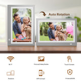 KODAK 11.6-inch Full HD Digital Photo Frame, Wi-Fi Enabled With 32GB Internal Memory, Auto Rotate, Light Sensor, Music, Video, Calendar and Weather Display RWF-116 (Grey Wood)