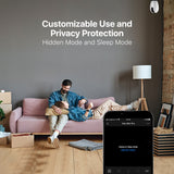 ttec Wizi Pro, Full HD 360 Degree Plug & Play Wi-Fi Smart Security Camera for Wall, Desktop and Ceiling