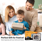 Kodak Rustic Wood WiFi-Enabled Digital Photo Frame HDPF-978, Advanced 9.7” Touchscreen with 2K Resolution, 32GB Internal Memory and Adjustable Stand