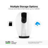 ttec Wizi Pro, Full HD 360 Degree Plug & Play Wi-Fi Smart Security Camera for Wall, Desktop and Ceiling