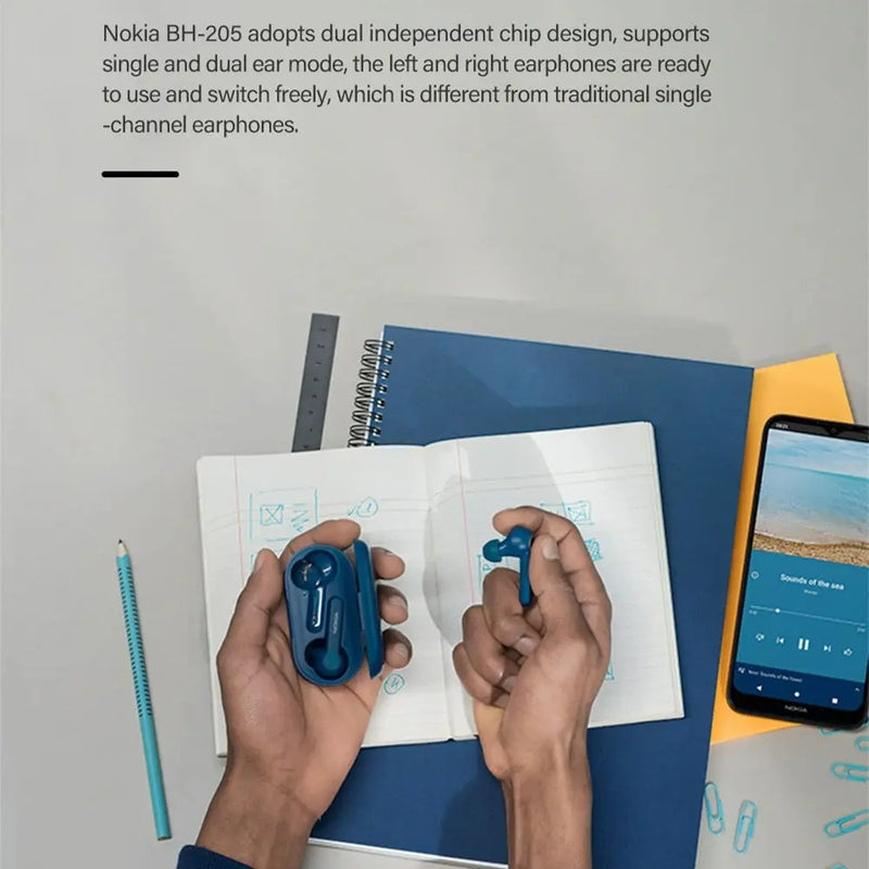 Nokia Lite Earbuds BH-205, Universal True Wireless Earphones