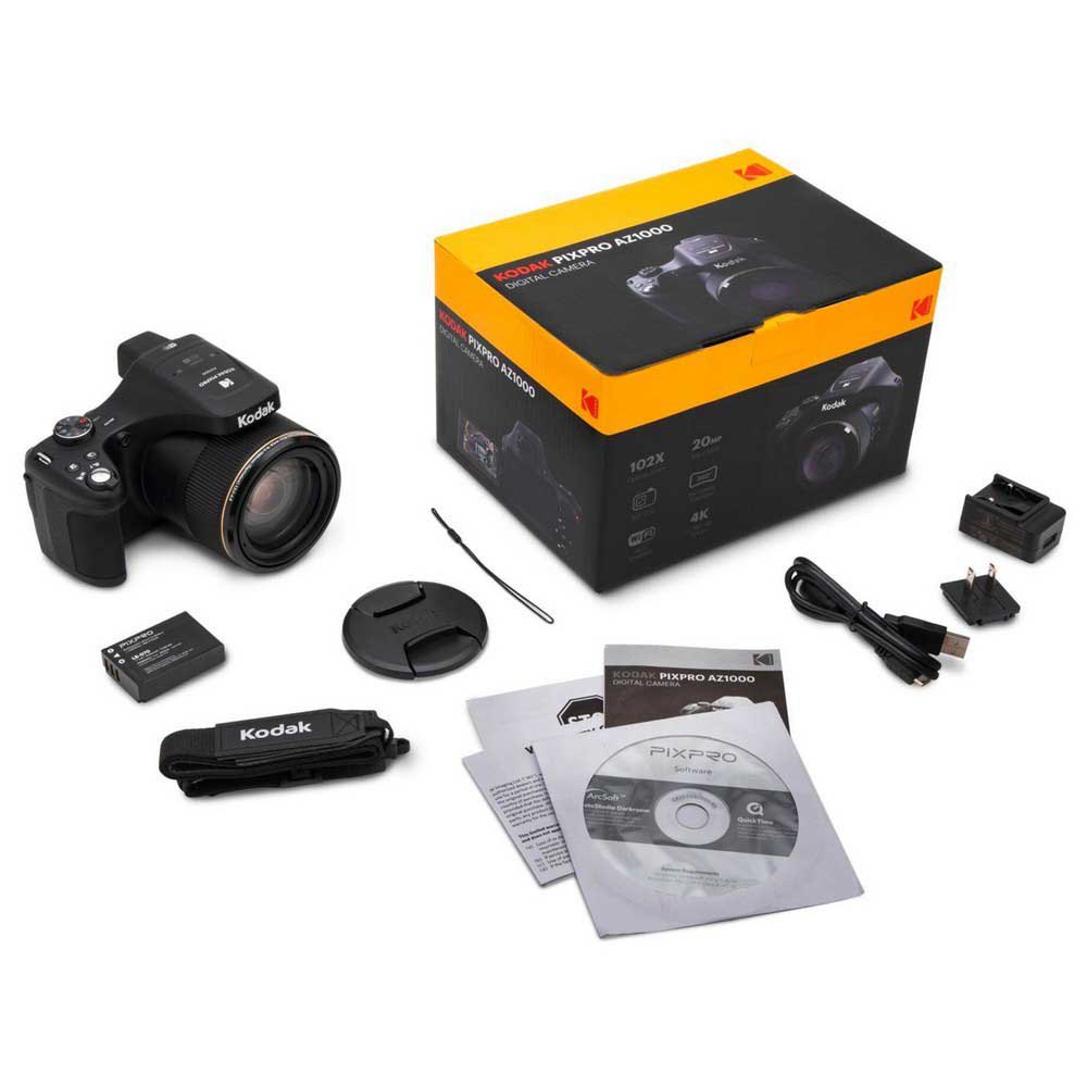 Kodak PIXPRO AZ1000 4K 20MP Black Digital Camera with 102x Optical Zoom