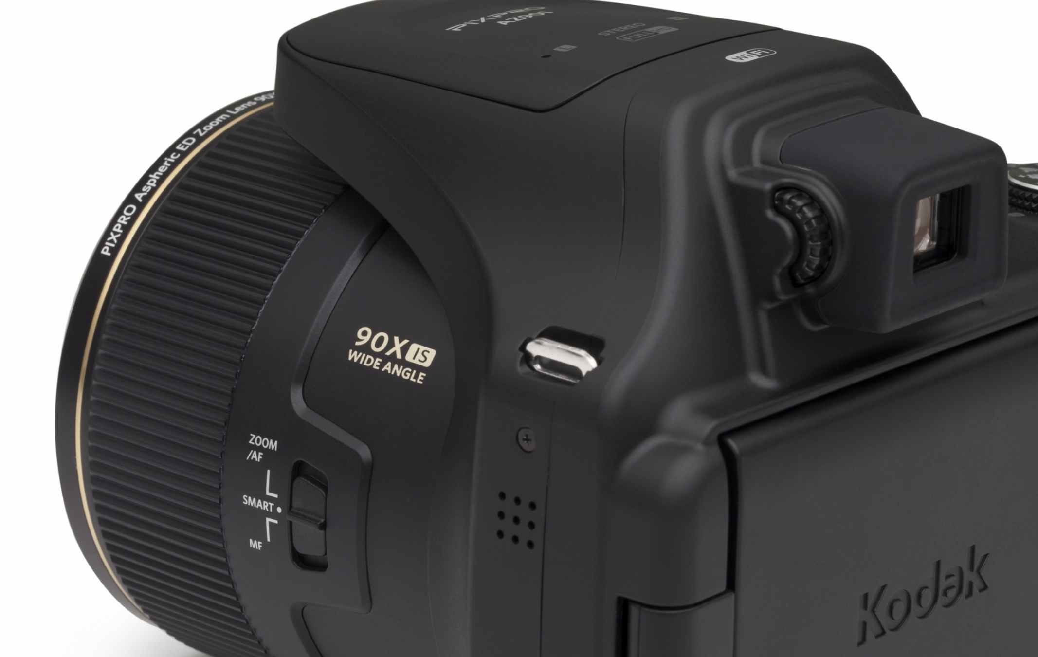 Kodak PIXPRO AZ901 WiFi-enabled, 20 MP Black Digital Camera with 90x Optical Zoom