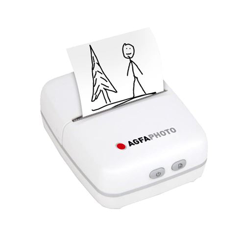AgfaPhoto Realipix Pocket P Portable Black and White Thermal Printer