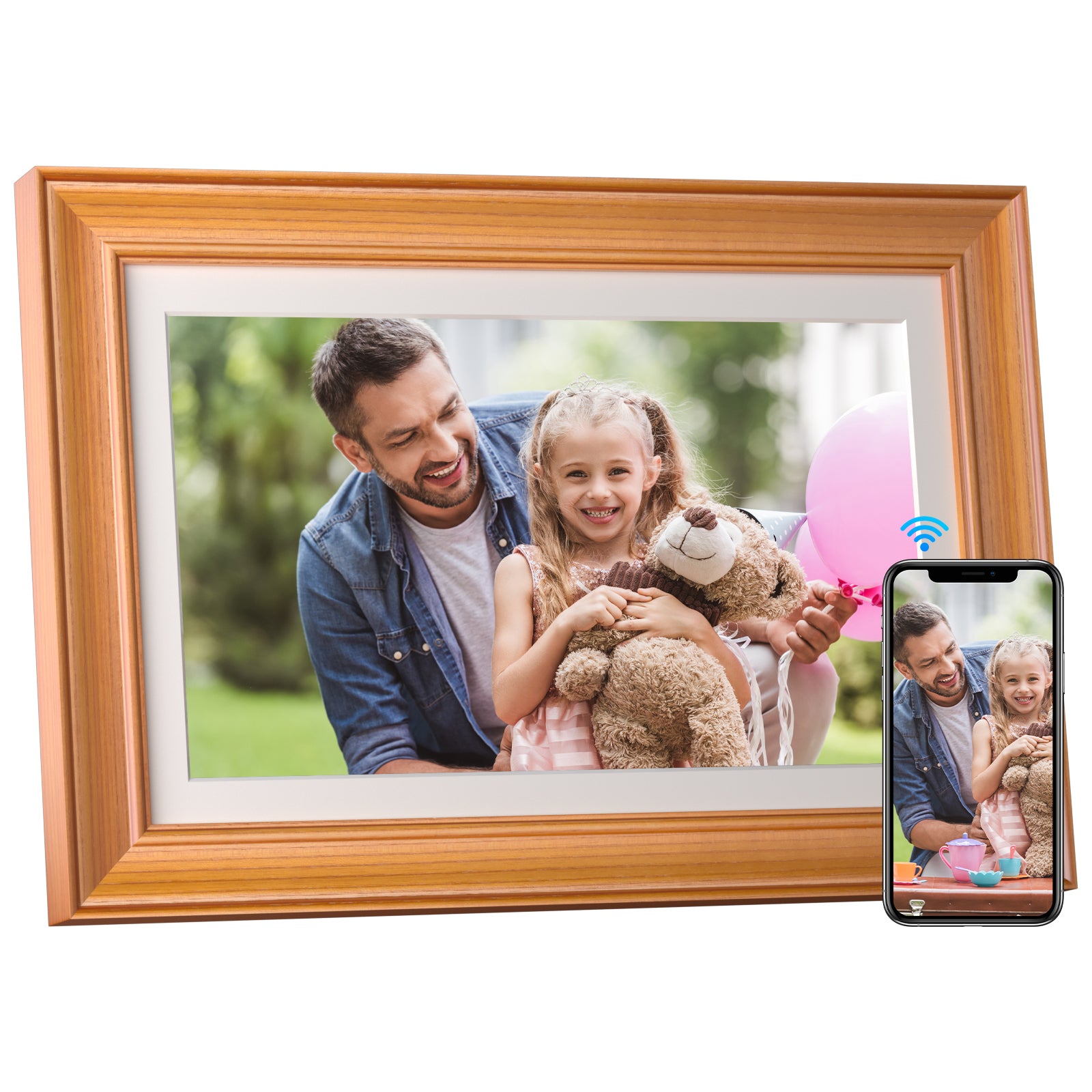 Kodak Classic 14.1 inch WiFi Enabled Digital Photo Frame with Full HD Touchscreen and 32GB Built-in Memory for Photo, Video and Audio Play (Burlywood)
