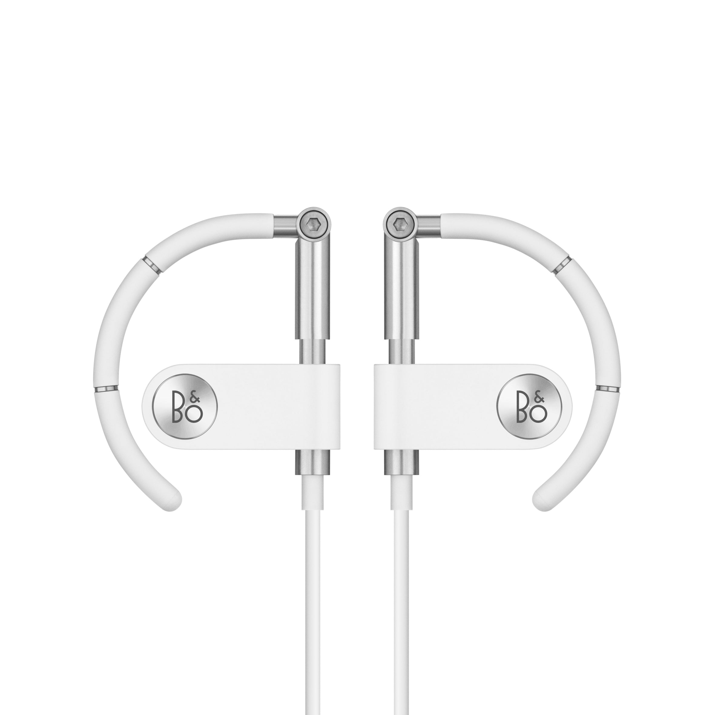 Bang & Olufsen Beoply Earset, Premium Wireless Earphones with Adjustable Earhook Wearing Style in white