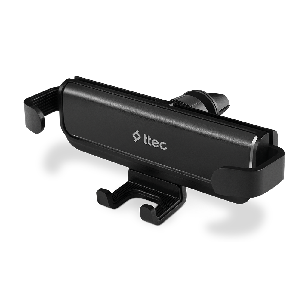 ttec EasyGrip In-Car Mobile Phone Vent Holder, Secure Grip Aluminium Sleek Single handed - BRAND PROMOTION!
