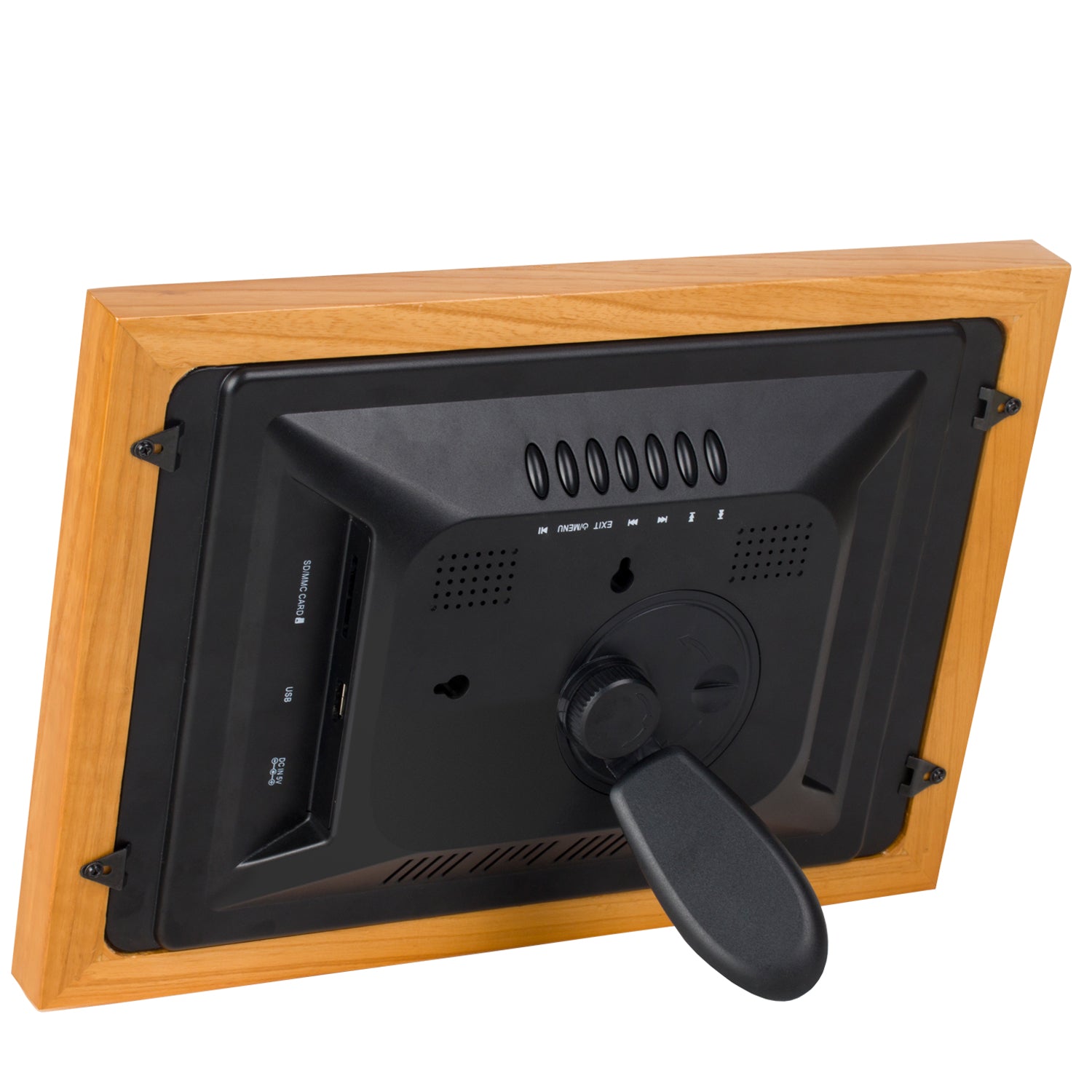 Kodak 10.1 Inch Wood Digital Picture Frame RDPF-1020V with Remote Control, IPS Screen HD Display, Auto-Rotate, Wall Mountable, Programmable Auto On/Off, Enjoy Your Precious Moment in Slideshow, Burlywood (No Wi-Fi)