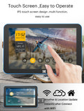 This photo frame can also show a calendar view, weather or time views