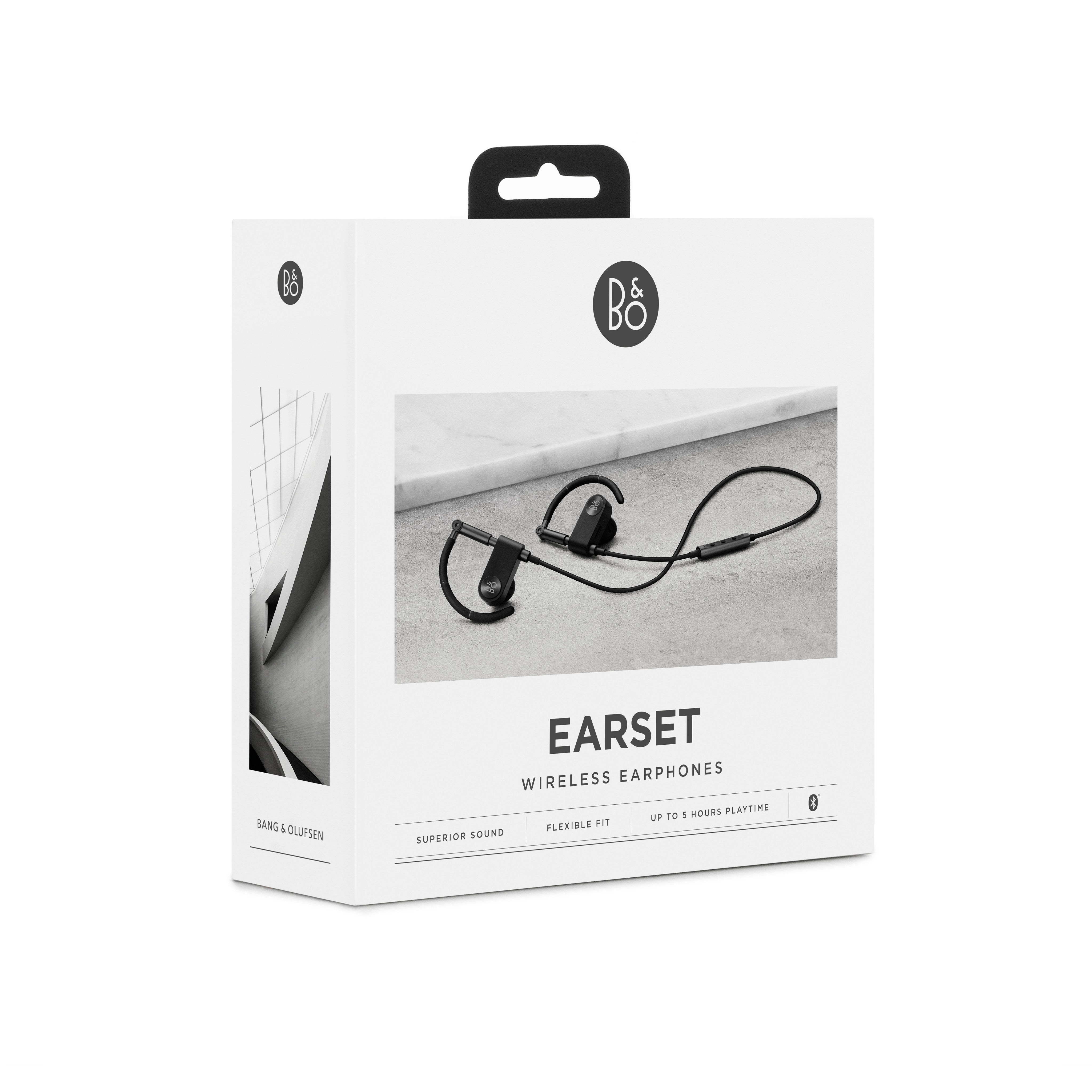 Bang & Olufsen Beoplay Earset, Premium Wireless Earphones with Adjustable Cylindrical Ear-Hooks, B&O Masterpiece (LAST ONES IN STOCK)