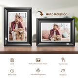 KODAK Digital Photo Frame RWF-127, Full HD 10.1 inch Touchscreen, WiFi Enabled, 32GB Internal Memory, Natural Wood with Photo, Video, Audio, Calendar & Weather Display Features