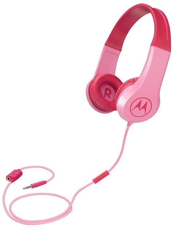 Motorola Squads 200 Kids Corded Headphone in pink