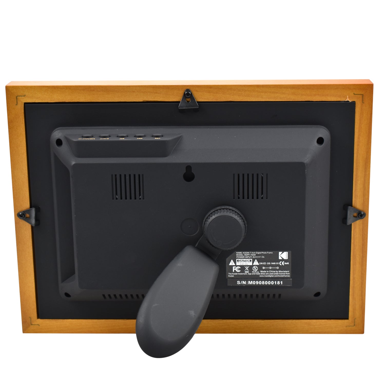 Kodak RDPF-700V 7-inch IPS Photo Frame back view with stand