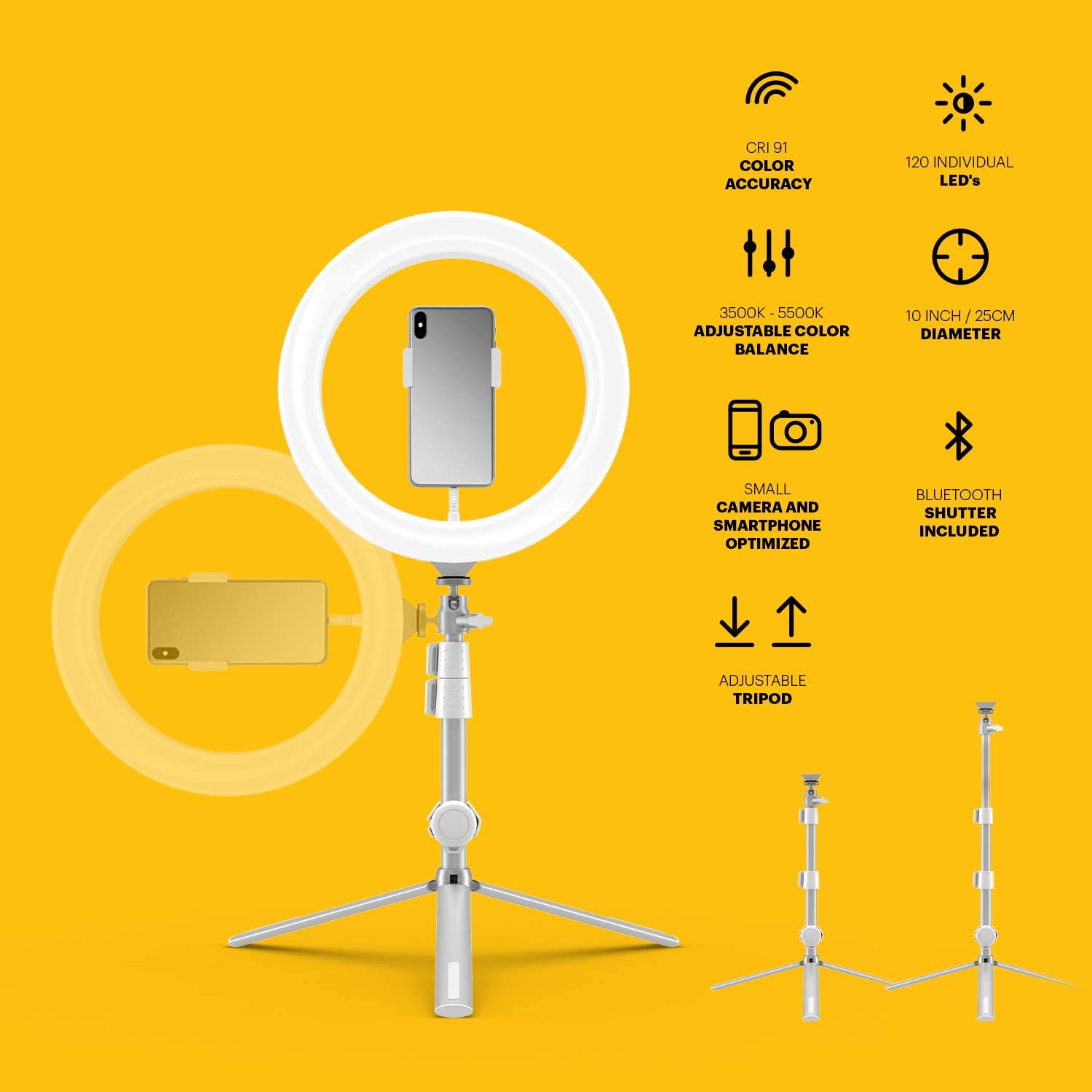 kodak premium ring light features