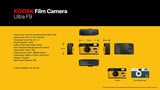 KODAK Film Camera Ultra F9 Reusable 35 mm Color Negative or Black & White Film (Film and Battery NOT Included), Yellow