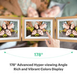 Kodak Classic Wooden Digital Photo Frame 1012W, 10.1 inch Touchscreen, WiFi Enabled, 16GB Internal Memory extendable with Memory Card