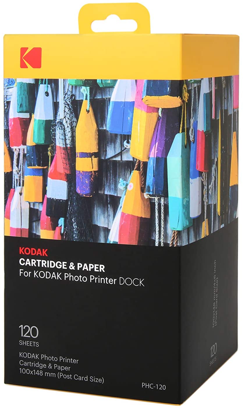 Kodak All-in-One Cartridges & Photo Papers for KODAK/AGFA Postcard Size Photo Printers PHC-40 PHC-80 PHC-120