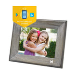Kodak 8-inch Wi-Fi Classic Digital Photo Frame RCF-8013W, Touch Screen, Wooden Frame, 16GB Internal Memory with Music, Video, Calendar and Weather Display Features