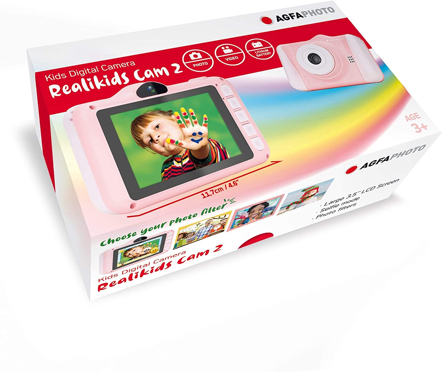 AgfaPhoto Realikids Cam 2 Digital Camera for Children 12MP Photo 1080P Video (CLEARANCE DEAL)