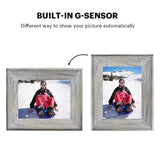 Kodak 8-inch Wi-Fi Classic Digital Photo Frame RCF-8013W, Touch Screen, Wooden Frame, 16GB Internal Memory with Music, Video, Calendar and Weather Display Features