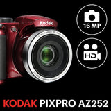 KODAK PIXPRO AZ252 Reflex Astro Zoom Bridge Camera 16MP, 3-inch LCD and 25X optical Zoom with Optical Image Stabilizer