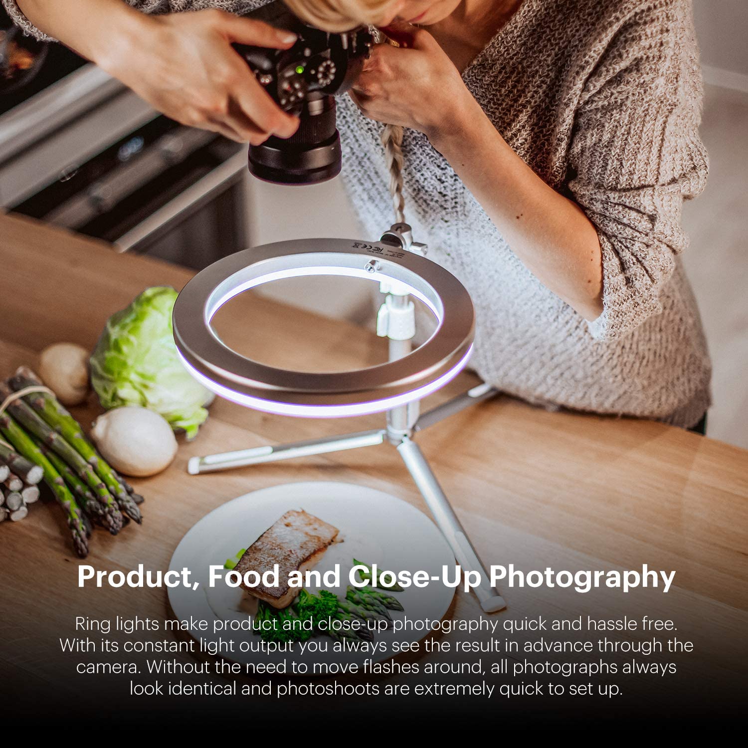 kodak premium ring light is great for any photography including food photography and product photos