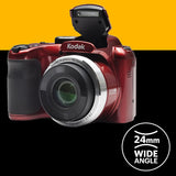 KODAK PIXPRO AZ252 Reflex Astro Zoom Bridge Camera 16MP, 3-inch LCD and 25X optical Zoom with Optical Image Stabilizer
